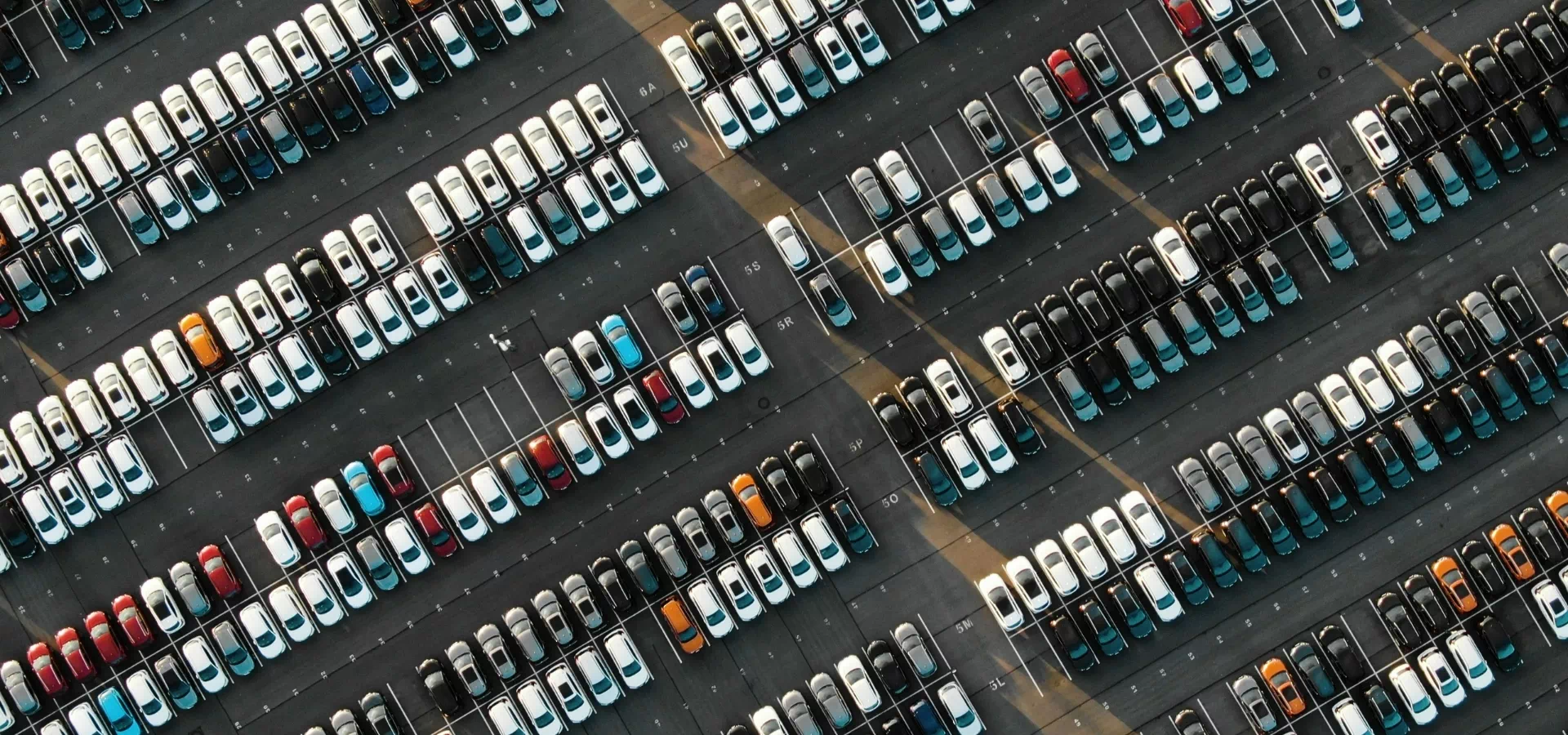 dużo aut na parkingu